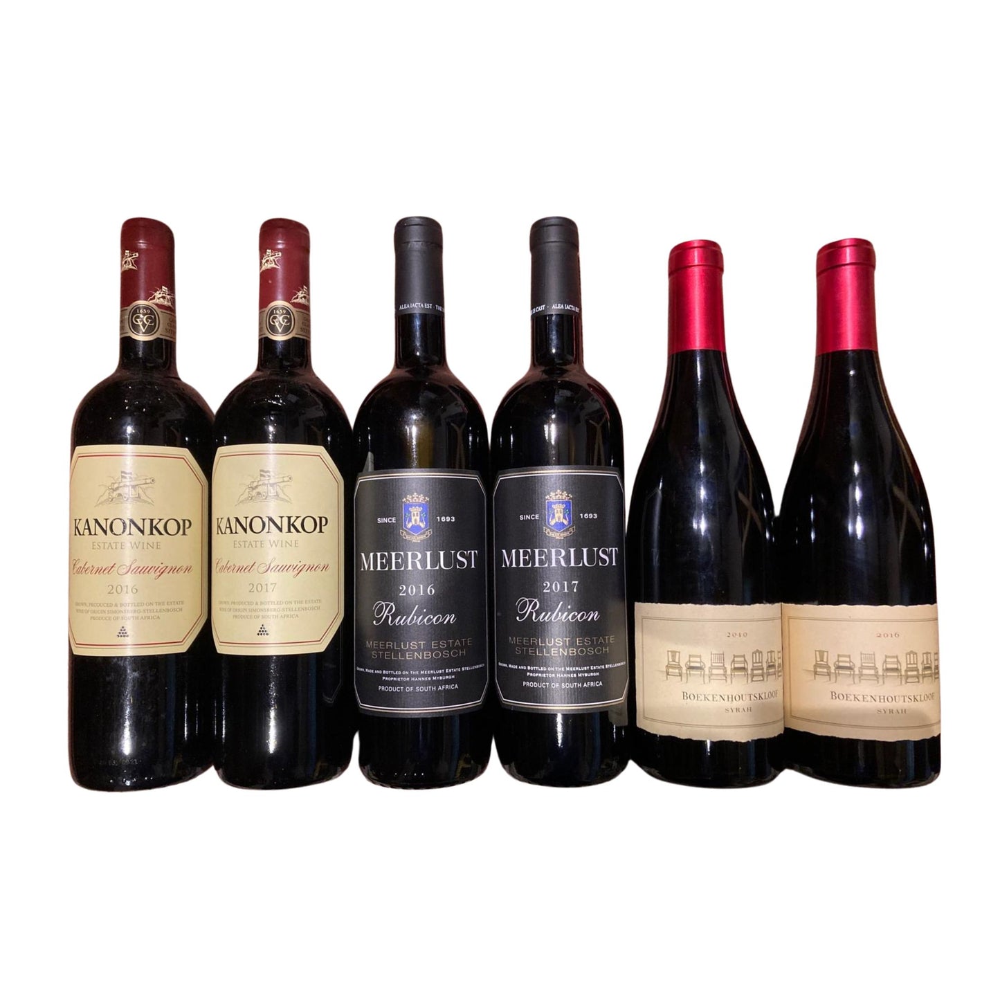 Meerlust/Kanonkop/Boekenhoutskloof 6 pack Summer Offer