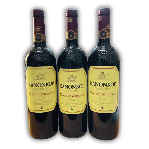 Kanonkop Cabernet Sauvignon Vintage 3 pack (2015,2016,2017)