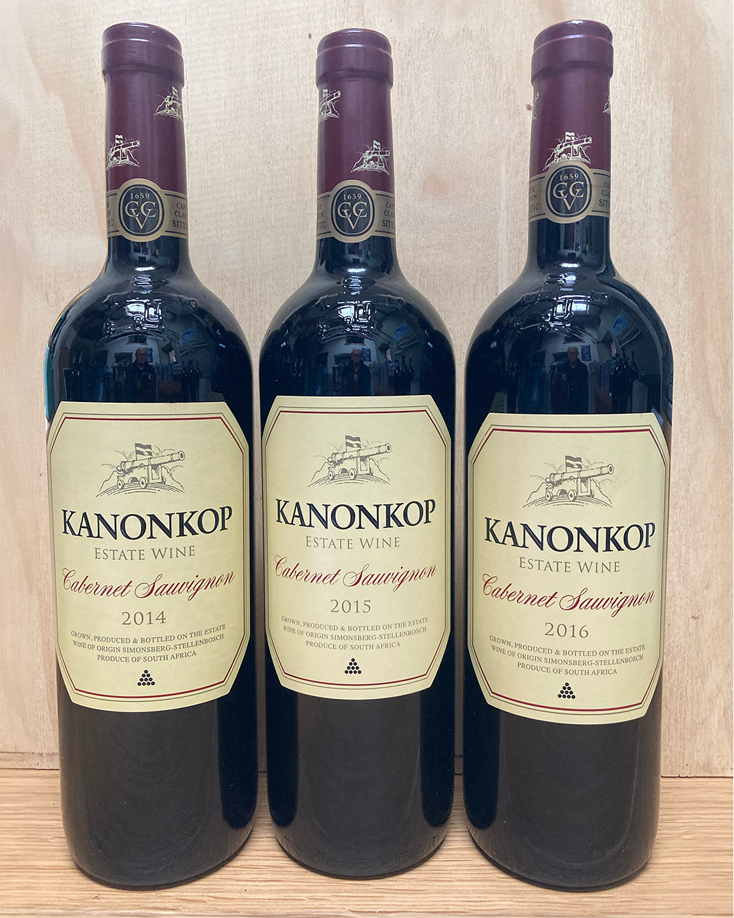 Kanonkop Cabernet Sauvignon Vintage 6 pack (2014-2016)