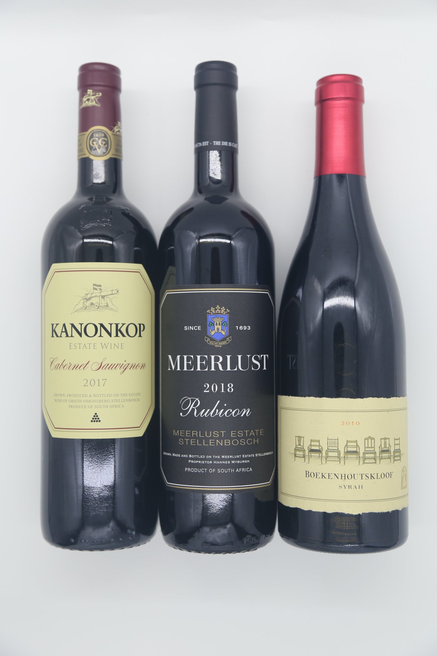 Meerlust, Kanonkop, Boekenhoutskloof Combination 6 Pack