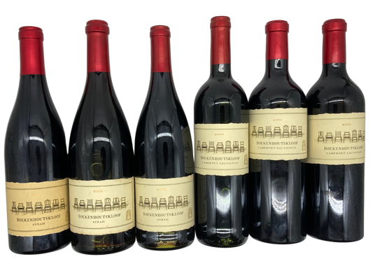 Boekenhoutskloof Important Vintages Cabernet Sauvignon and Syrah 6 bottle Pack.