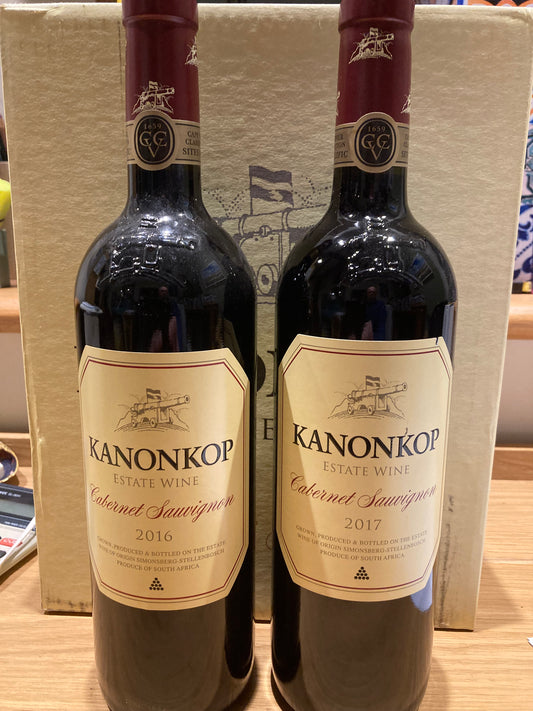 Kanonkop Cabernet Sauvignon 2016 and 2017 6 pack SPECIAL OFFER